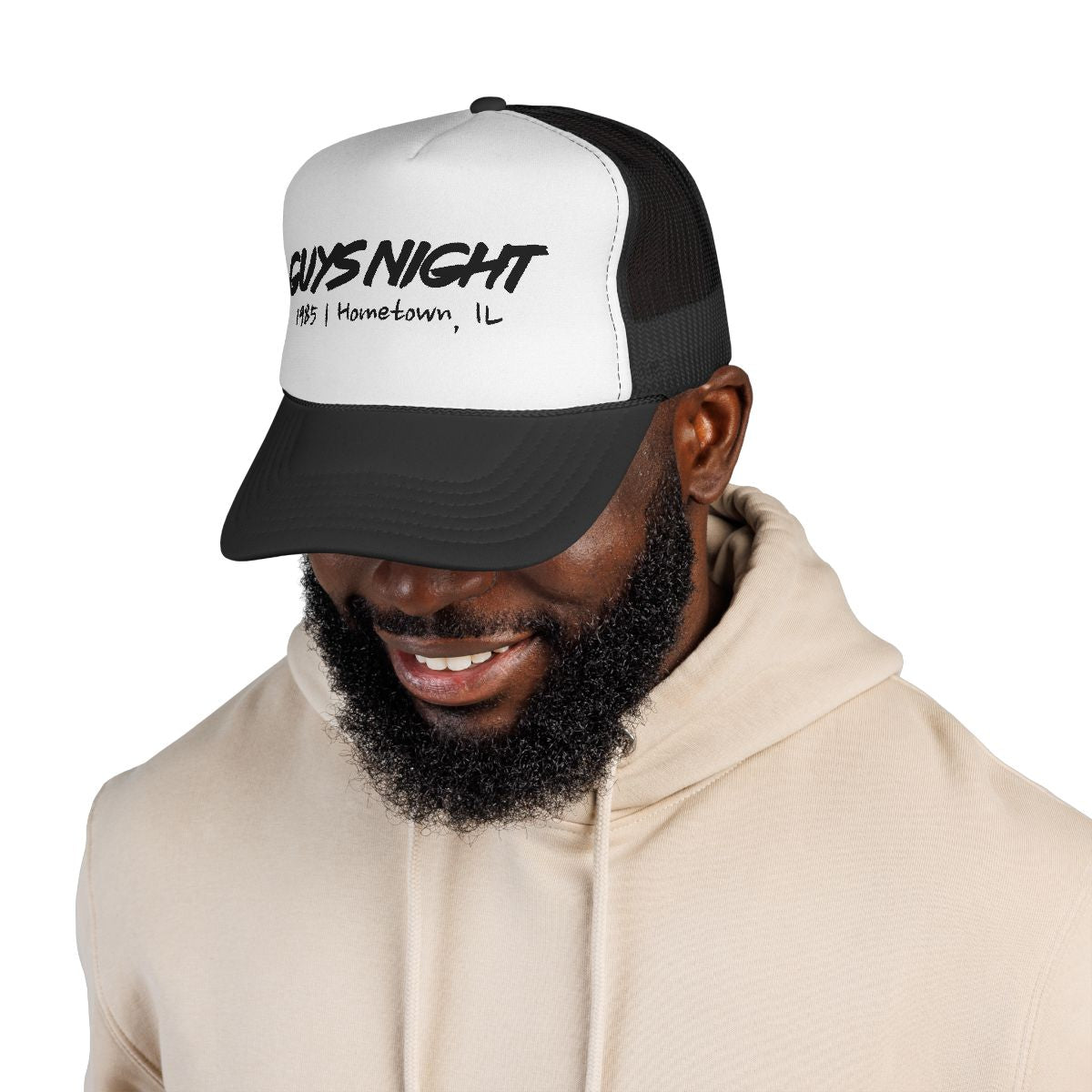 Guys Night Trucker Hat – Hometown, IL Edition