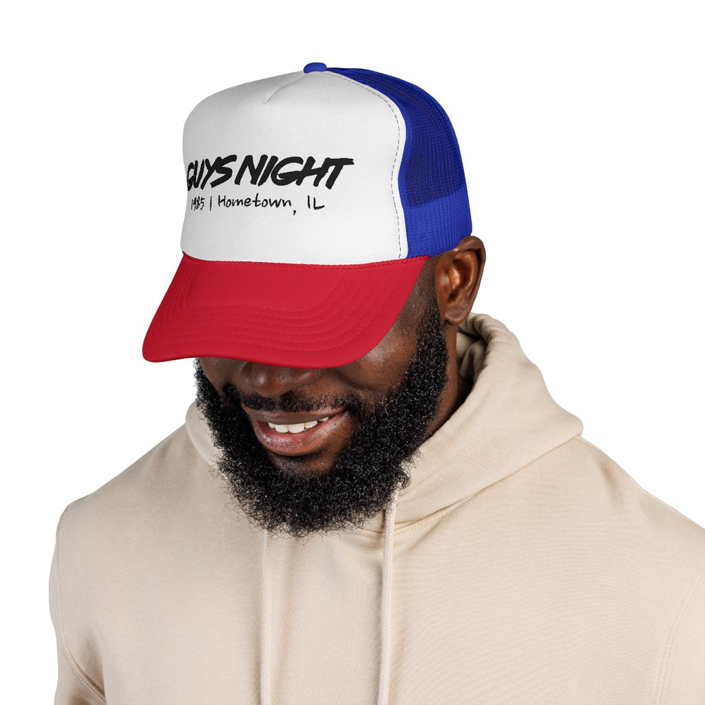 Guys Night Trucker Hat – Hometown, IL Edition