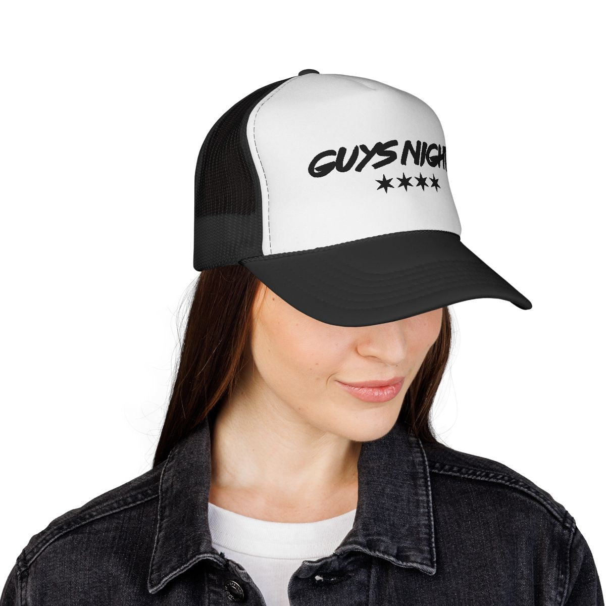 Guys Night Trucker Hat – Chicago Flag Edition