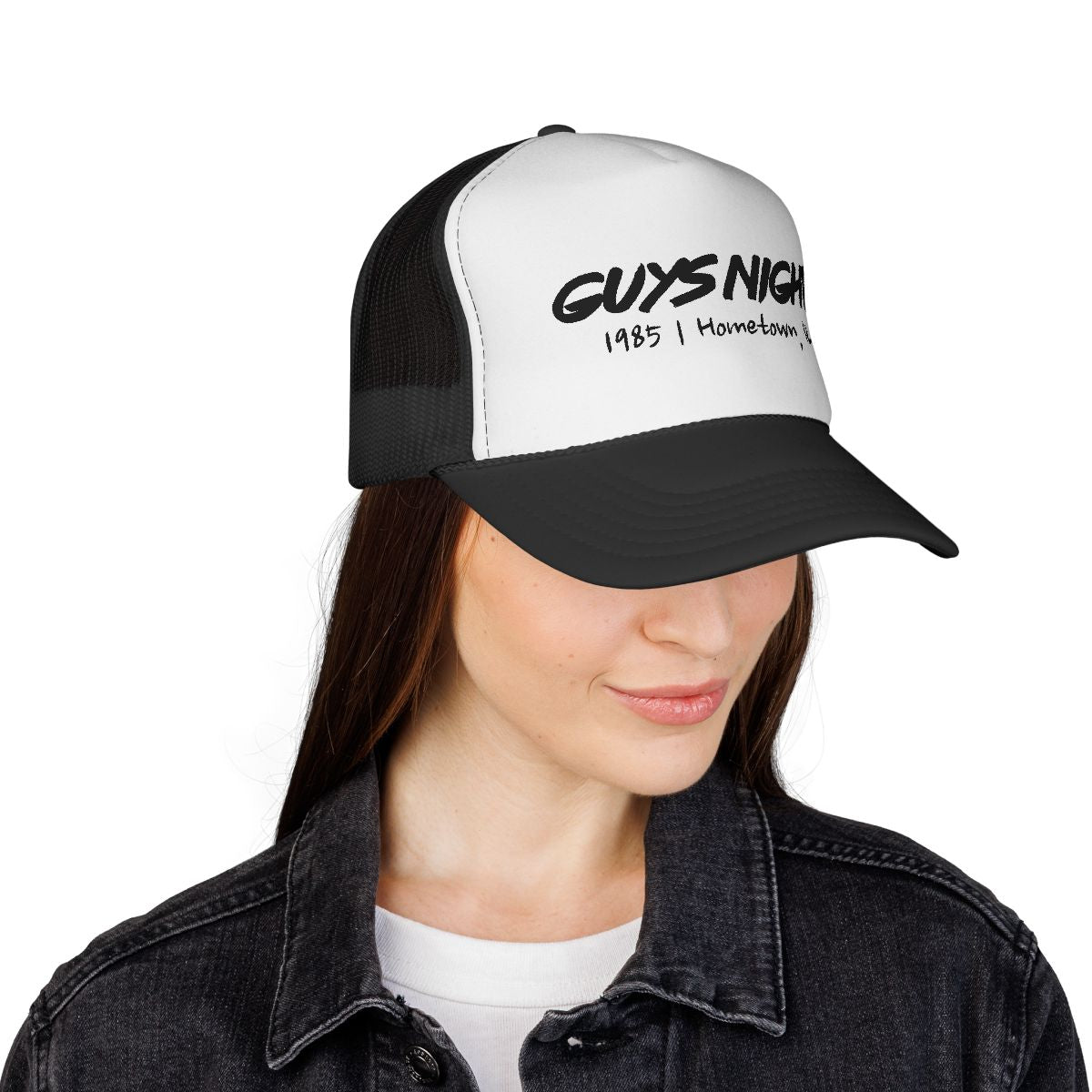 Guys Night Trucker Hat – Hometown, IL Edition